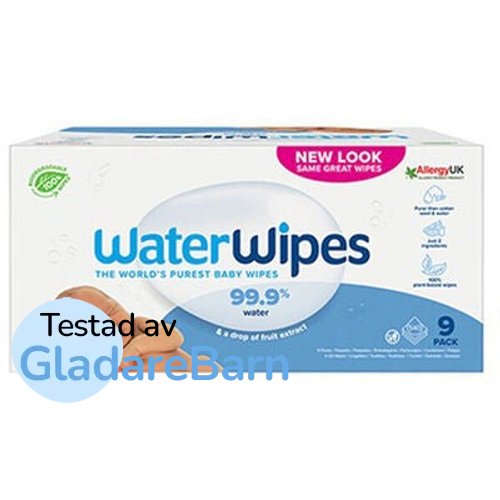 WaterWipes Plastfria Våtservetter 9x60-pack